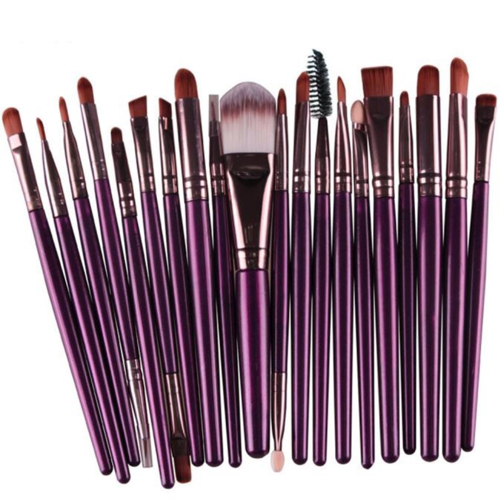 20 PC Wool Makeup Brush Set